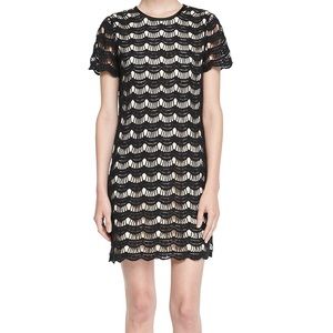 Kate Spade Virginia Short Sleeve Scalloped Dress